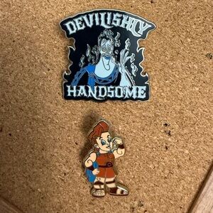 Authentic Disney Hercules Set of Two Pins